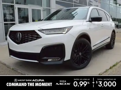 White 2026 Acura MDX SUV / Crossover  Automatic