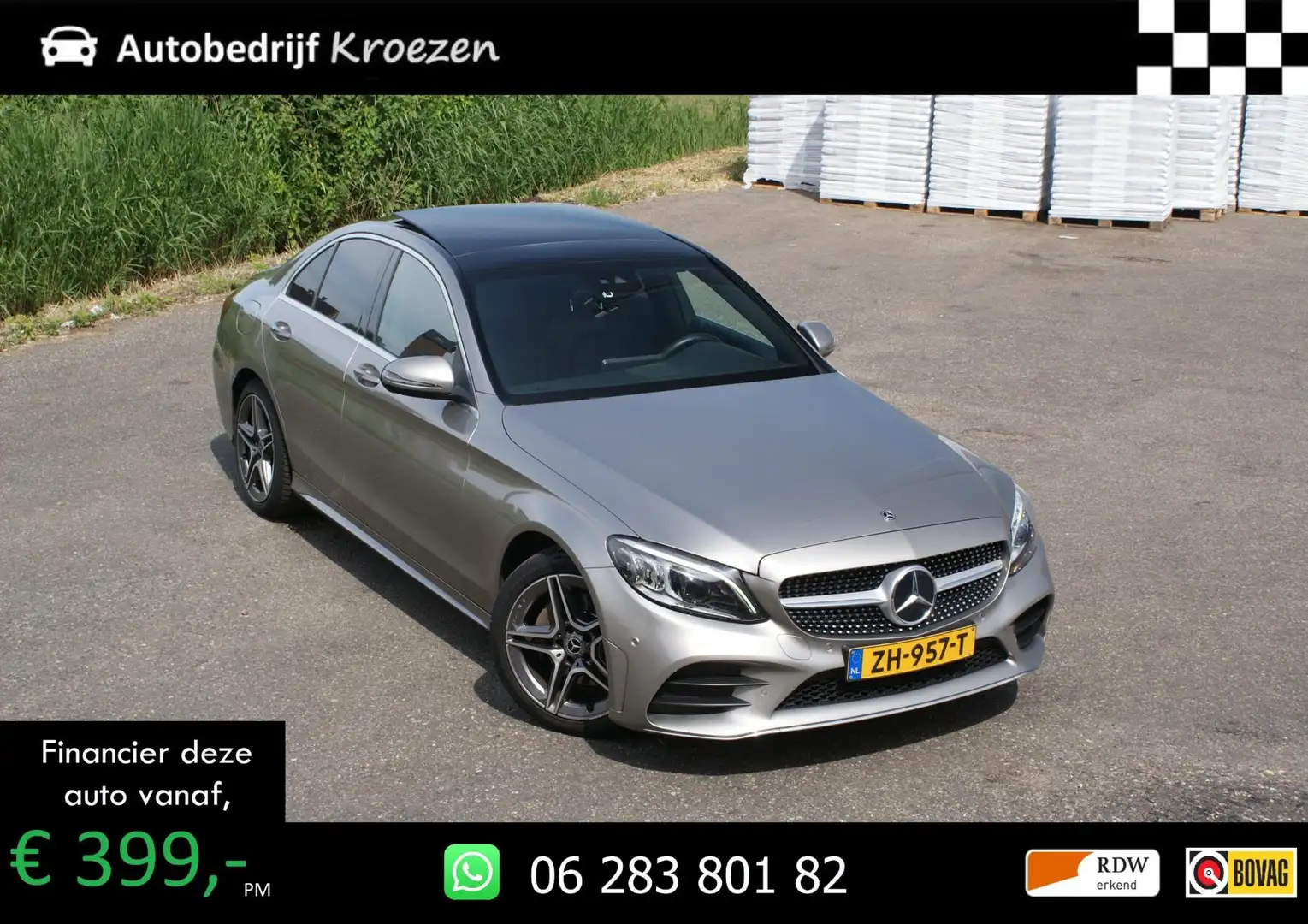 Mercedes-Benz C 180 ///AMG Pakket | Pano | Virtual display | Incl BTW Gris - 1