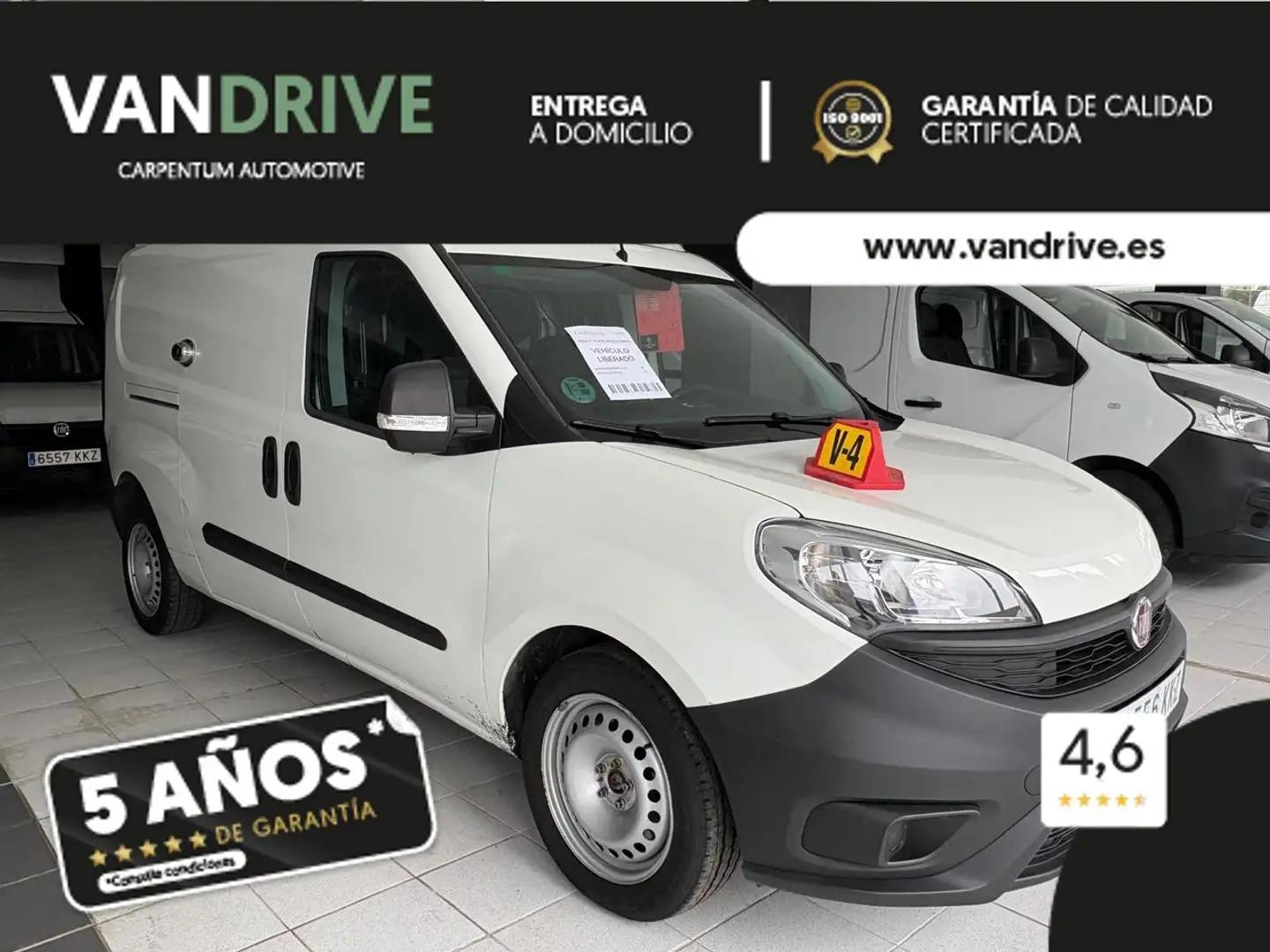 Fiat Dobló Cargo 1.6Mjt SX Maxi 750Kg Blanc - 2