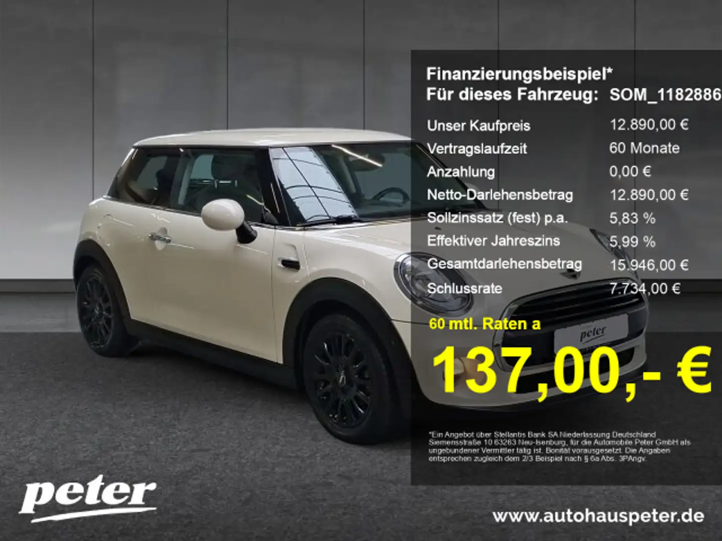 MINI One One Klimaautomatik Sitzheizung Weiß - 1