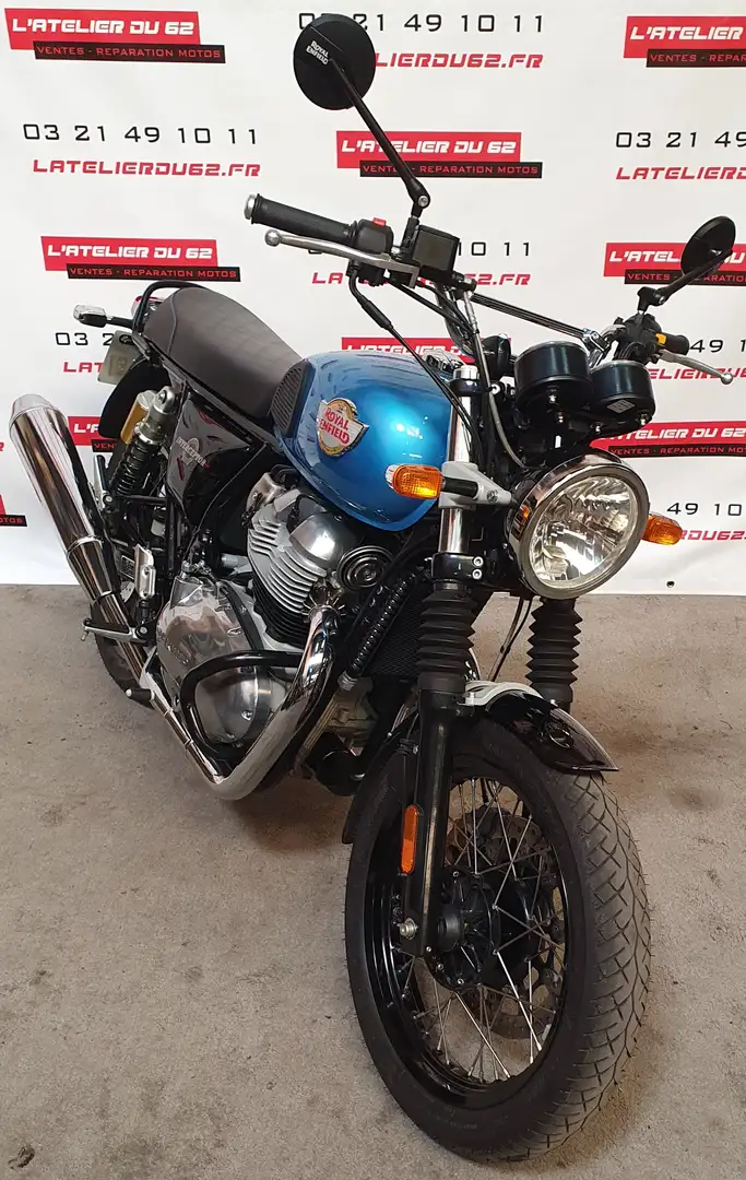 Royal Enfield Interceptor Azul - 2