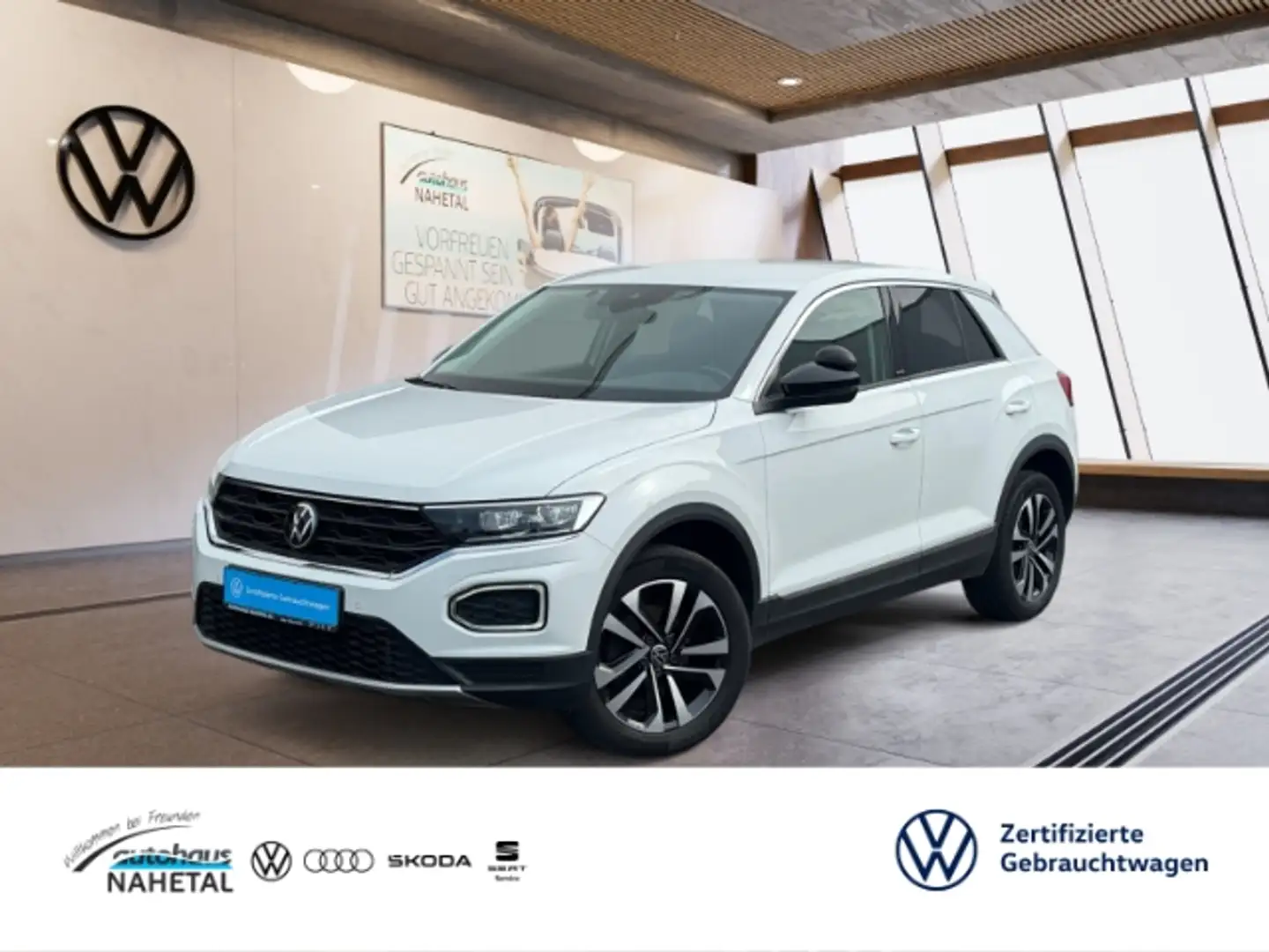 Volkswagen T-Roc 1.6TDI United FAHRSCHULAUSSTATTUNG LED 17'' NAVI A Weiß - 1