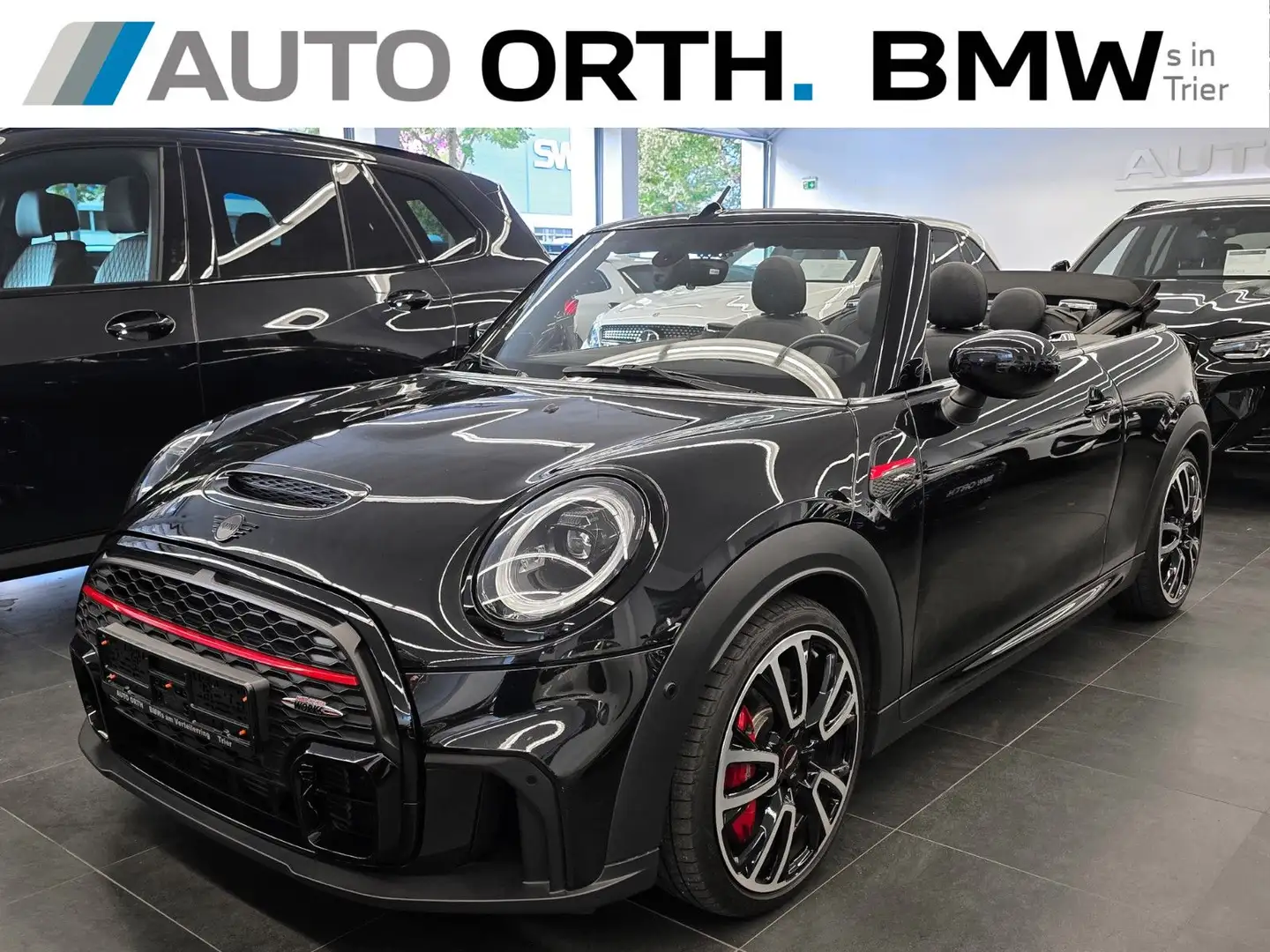 MINI John Cooper Works Cabrio LEDER NAVI LED RFK h/k Fekete - 1