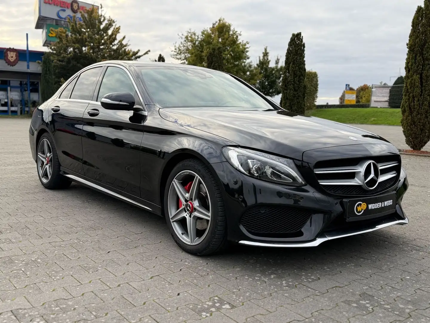 Mercedes-Benz C 220 D AMG-LINE AUTOMATIK/HUD/SPUR-PAKET/LED/S-HEFT Schwarz - 2