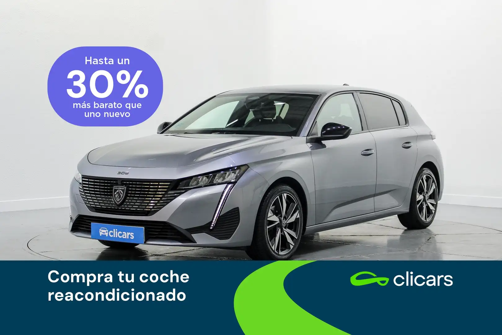 Peugeot 308 1.2 PureTech S&S Allure EAT8 130 Plateado - 1