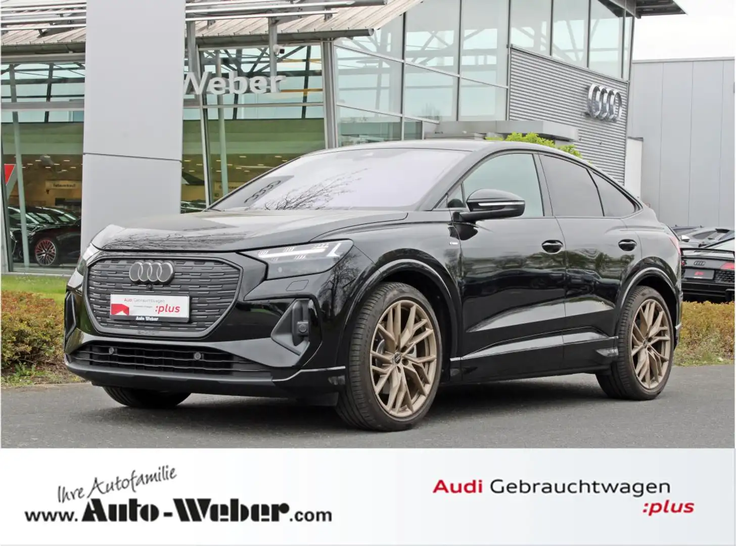 Audi Q4 e-tron Sportback 55 qu edition S LINE AHK NAV Schwarz - 1