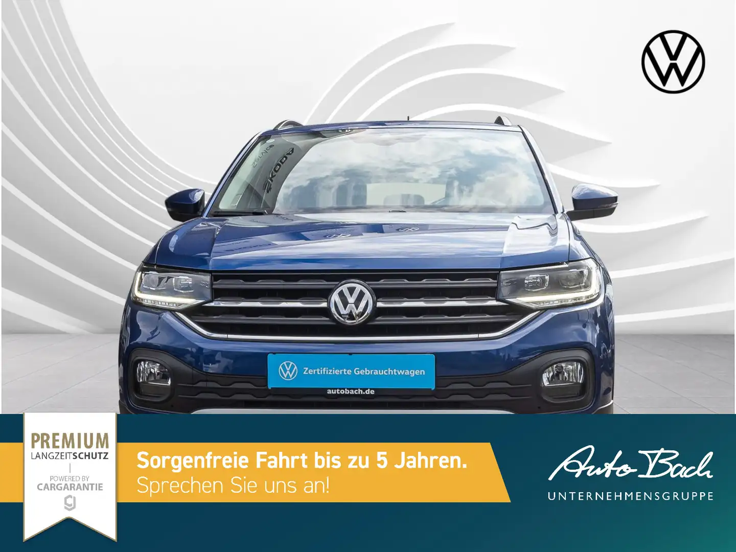 Volkswagen T-Cross 1.0 TSI DSG Life, Navi, LED, ACC, Telefo Blauw - 2