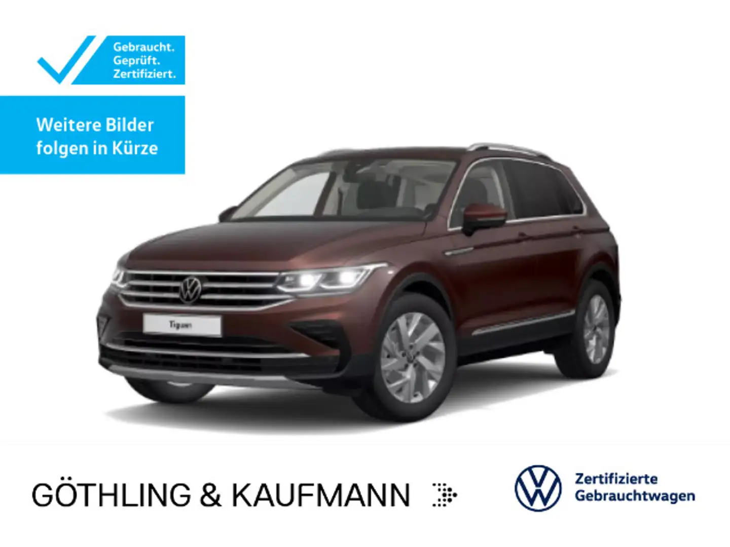 Volkswagen Tiguan Elegance 1.5 TSI DSG*NAVI*LED*KAM*SHZ*ALU Braun - 1