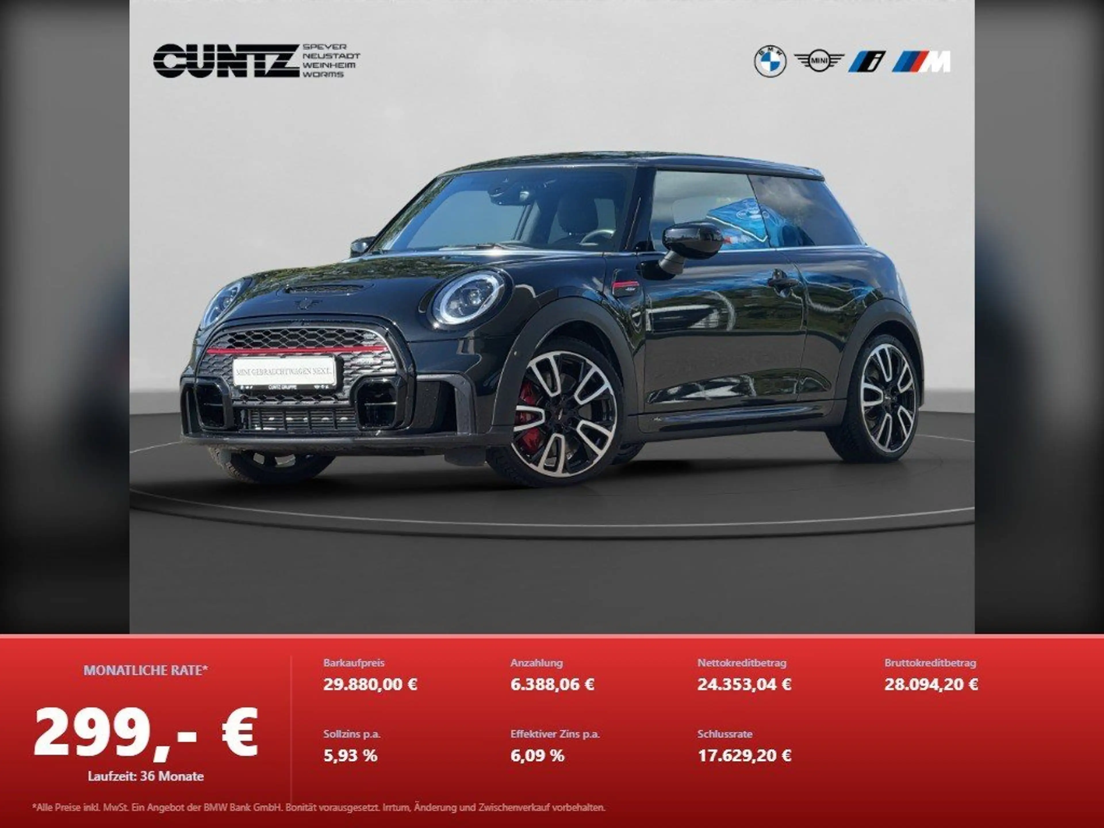 MINI John Cooper Works 3-Türer Harman/Kardon Head-Up Driving Assist Carpl