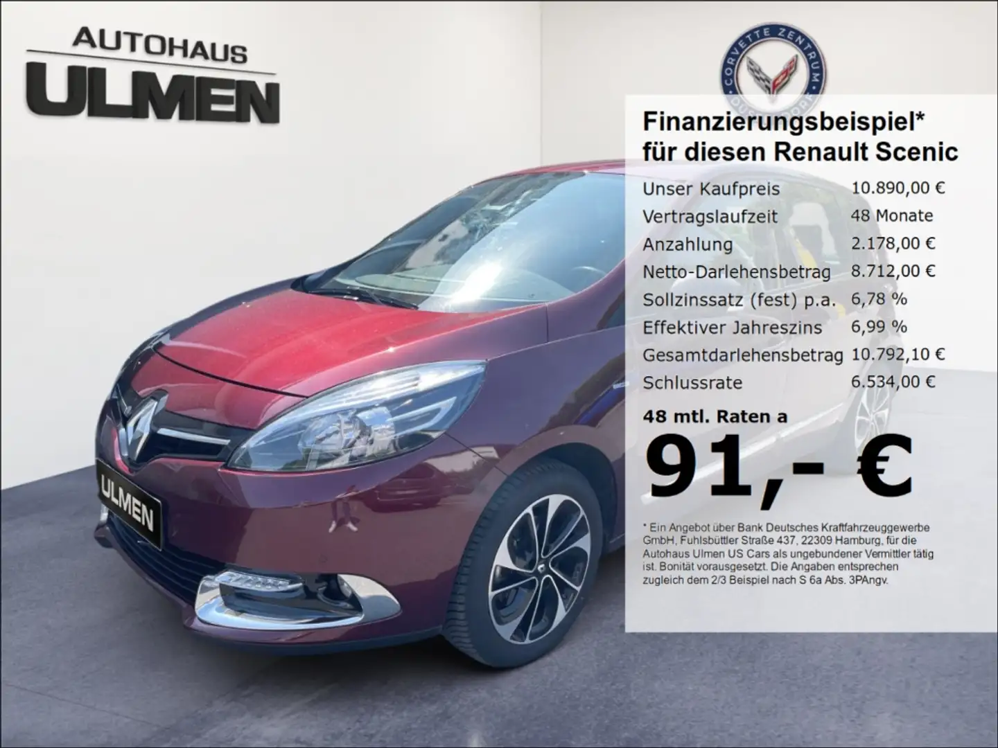 Renault Scenic III 1.2 TCe 130 BOSE Edition 1 Hand Navi R-Cam All Rojo - 1