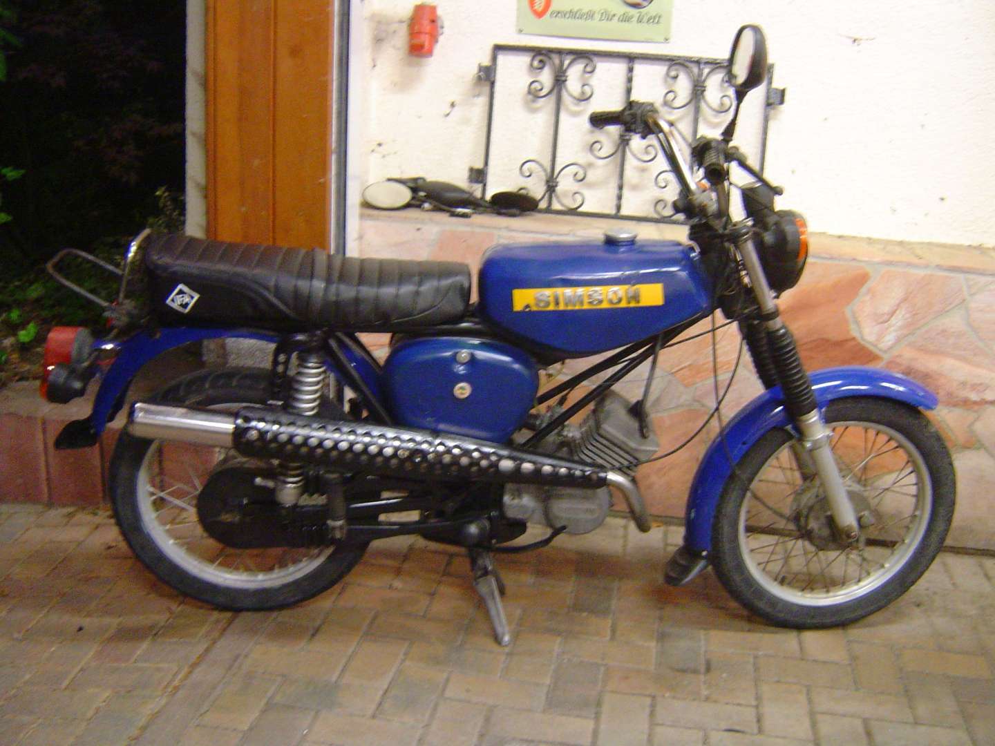 Simson S 51 Mofa/Moped/Mokick in Blau gebraucht in Eibenstock