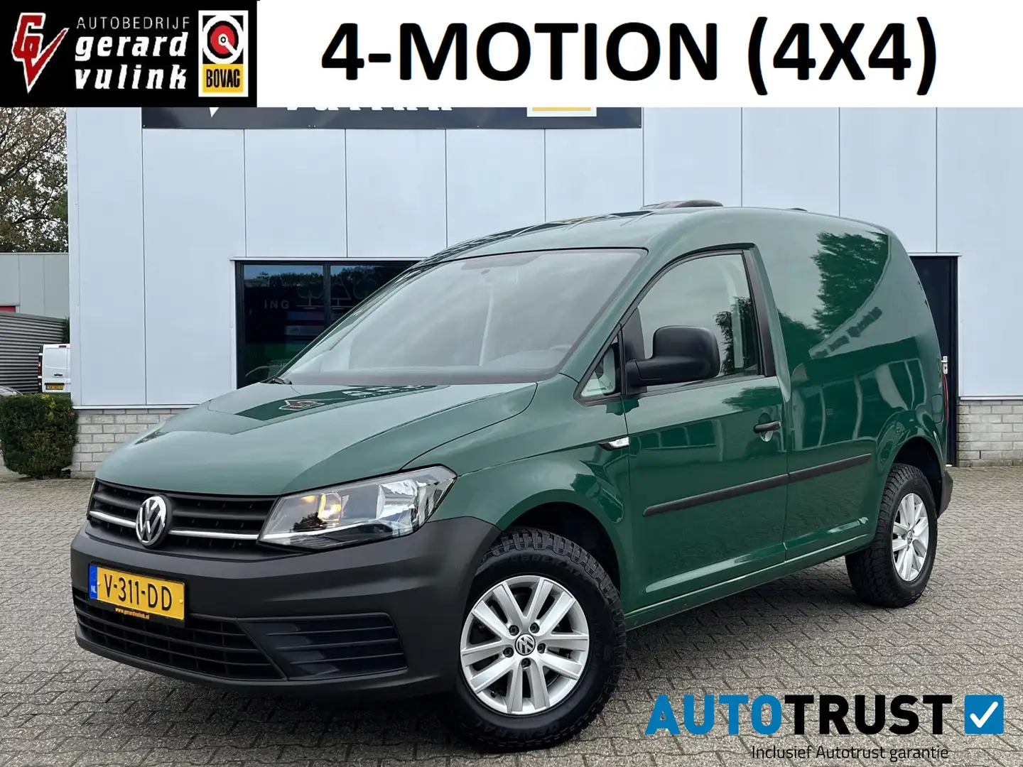 Volkswagen Caddy 2.0 TDI L1H1 4Motion Comfort TREKHAAK LMV DAKRAAM Grün - 1