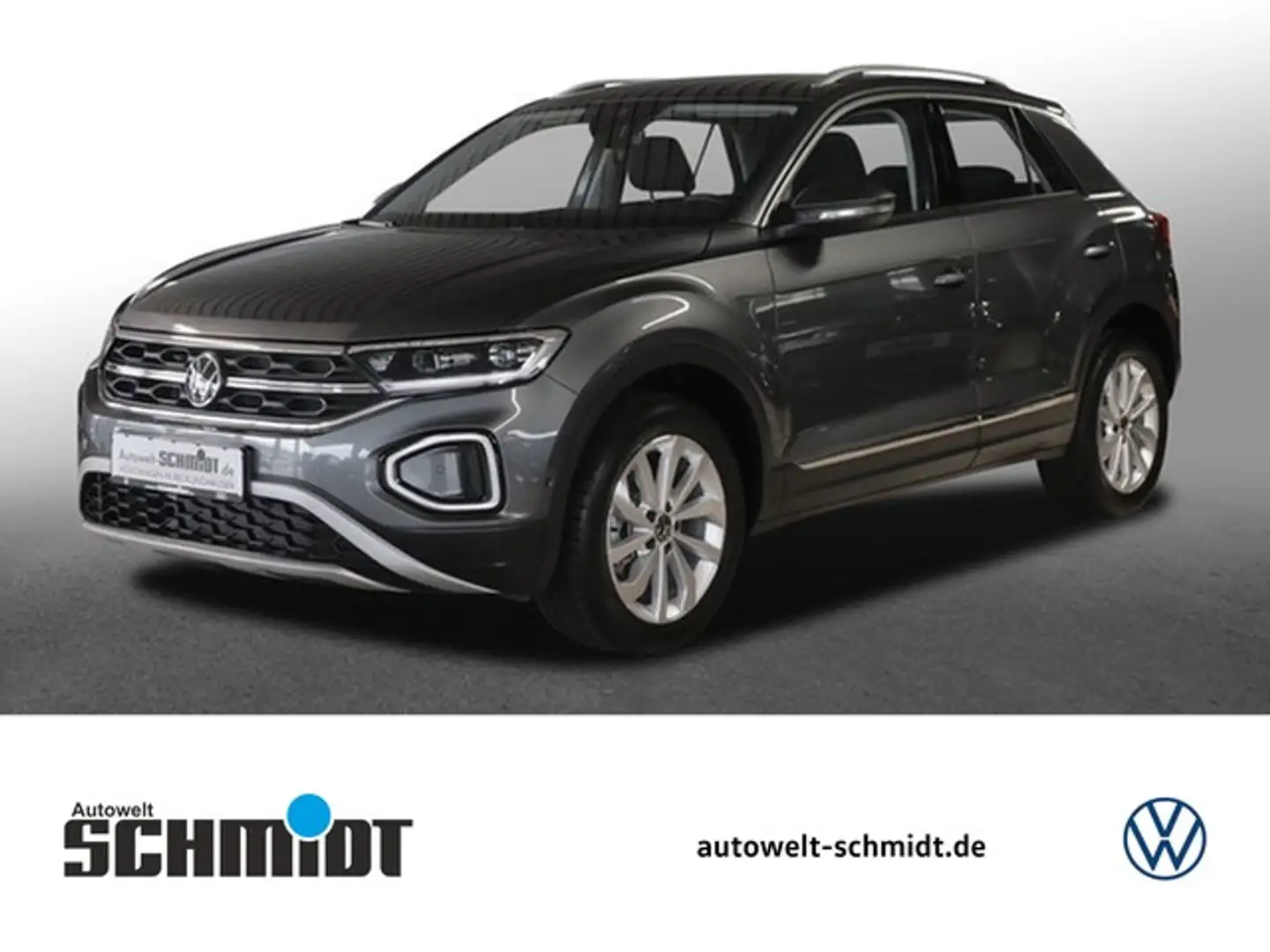 Volkswagen T-Roc 1,0 TSI Style ACC LED-Plus Navi Parklenk Klima Grijs - 1