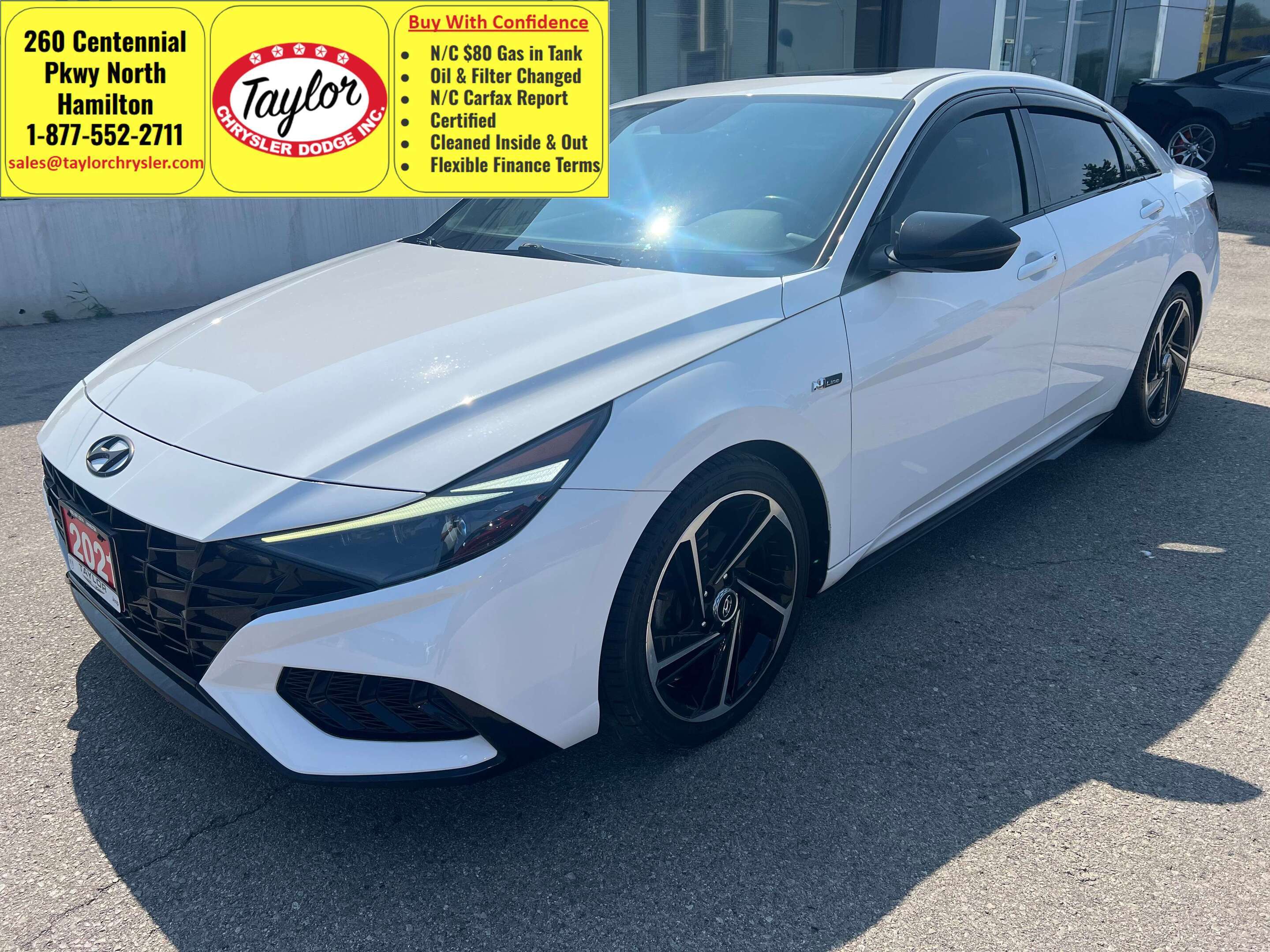 White 2021 Hyundai Elantra Sedan Front-Wheel Drive 7-Speed Automatic