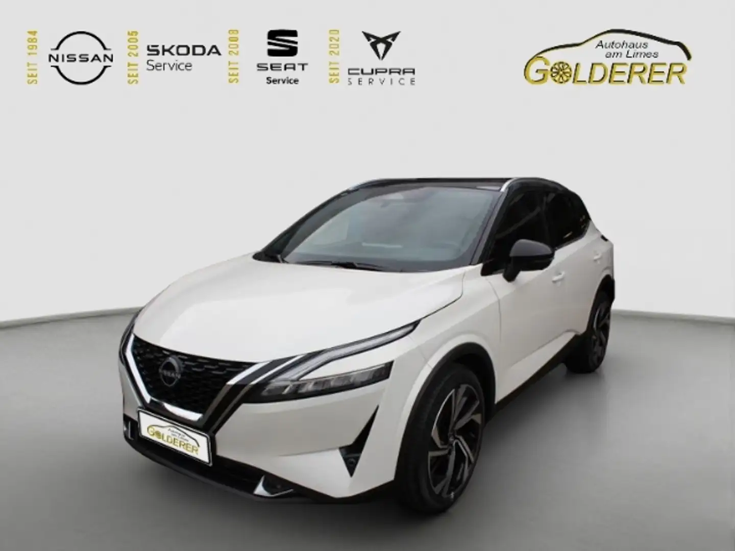 Nissan Qashqai Tekna+ 1,3 116kw DIG-T MHEV HUD Panorama Navi Lede Blanc - 1