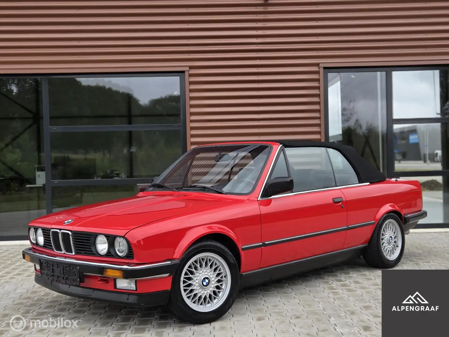 BMW 320 3-serie Cabrio 320i 6 cilinder e30 roestvrij origi Rood - 1