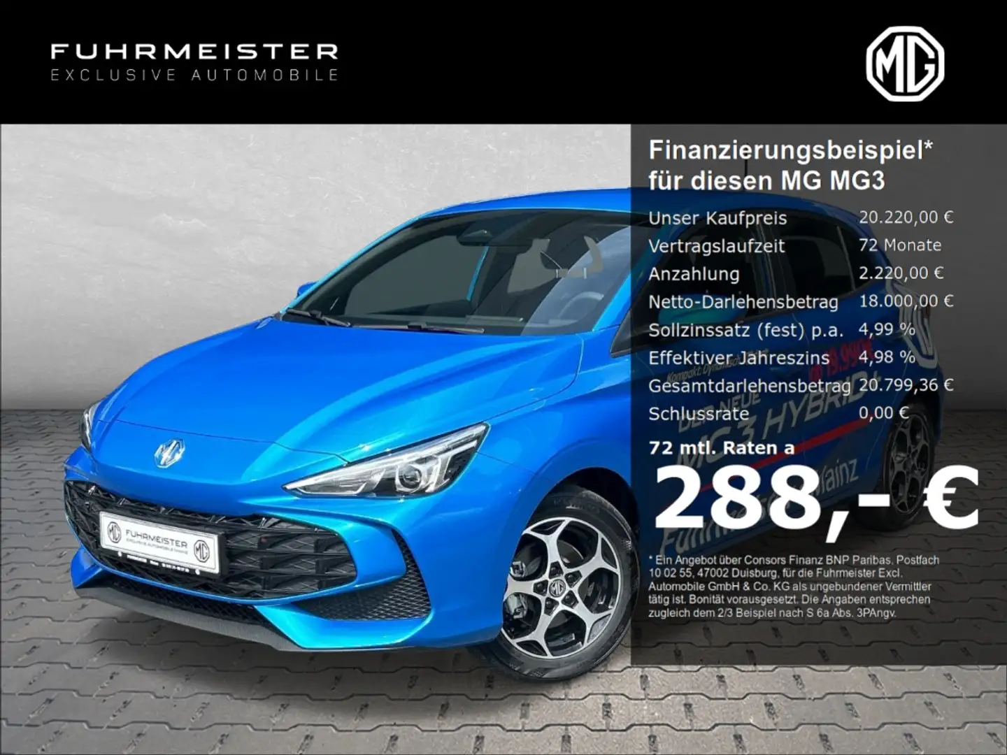 MG MG3 HEV Comfort 1.5 Liter-Hybrid 16 '' Leichtmetallfel Azul - 1