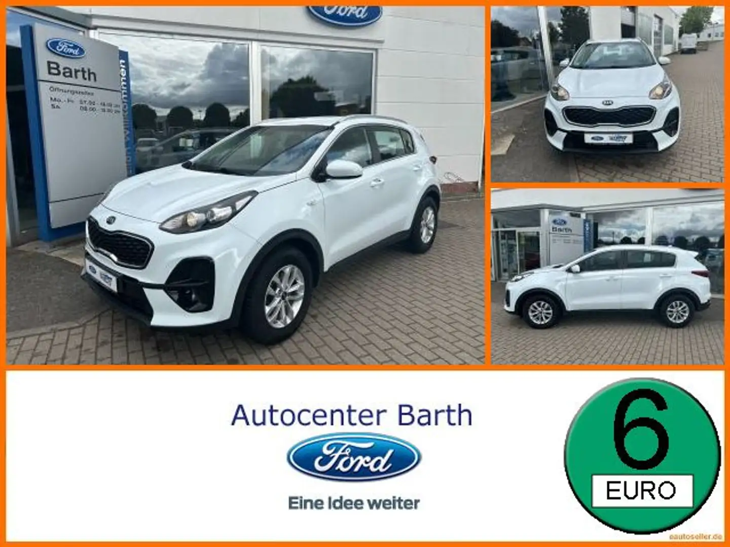 Kia Sportage 1.6 CRDi Edition 7 Matrix 4xSHZ LM PDC Weiß - 1