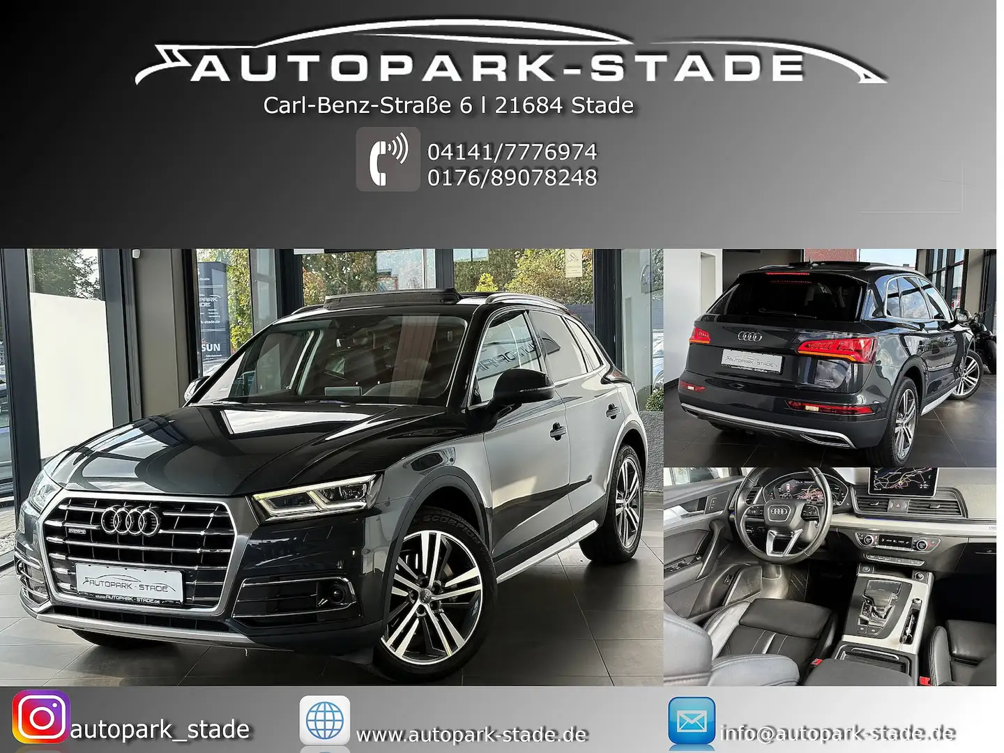 Audi Q5 2.0 TDI qu. Pano LED Kam VirtualCockp. Luft Grau - 1