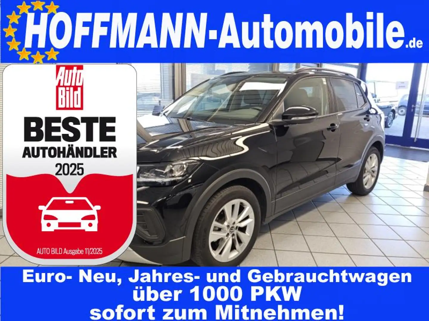 Volkswagen T-Cross Life Climatr.,Rückf.-kamera,Sitzhzg.,met Schwarz - 1