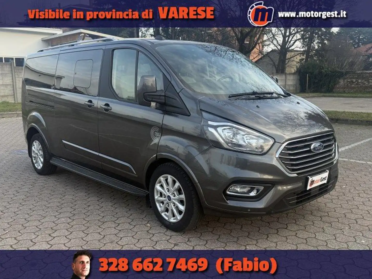 Ford Tourneo Custom 320 2.0 EcoBlue 185CV aut. 8 posti Grigio - 1