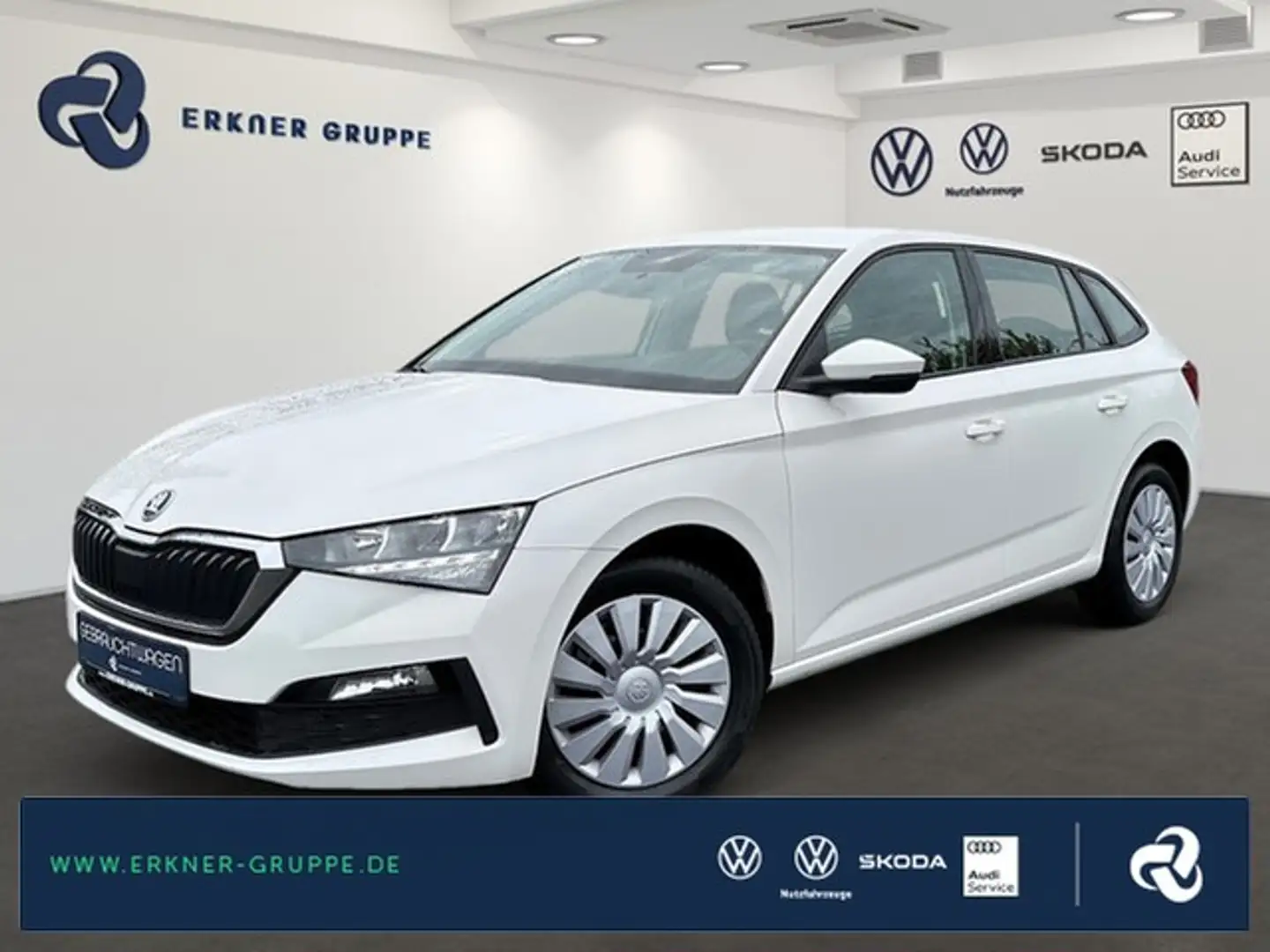 Skoda Scala 1.0TSI Cool Plus LED+BLUETOOTH+DAB+++ Wit - 1