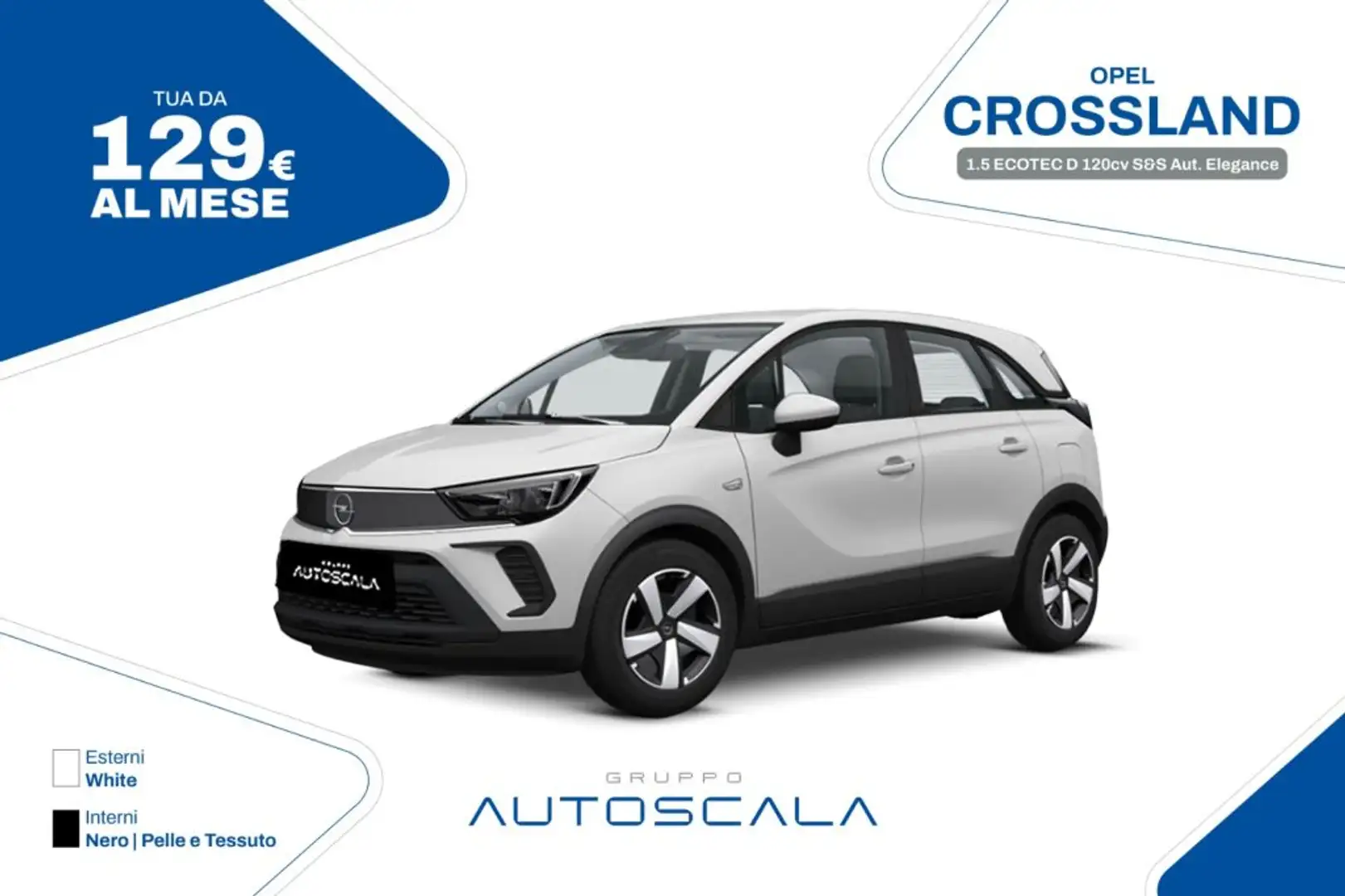 Opel Crossland 1.5 ECOTEC D 120cv S&S Aut. Elegance Fehér - 1