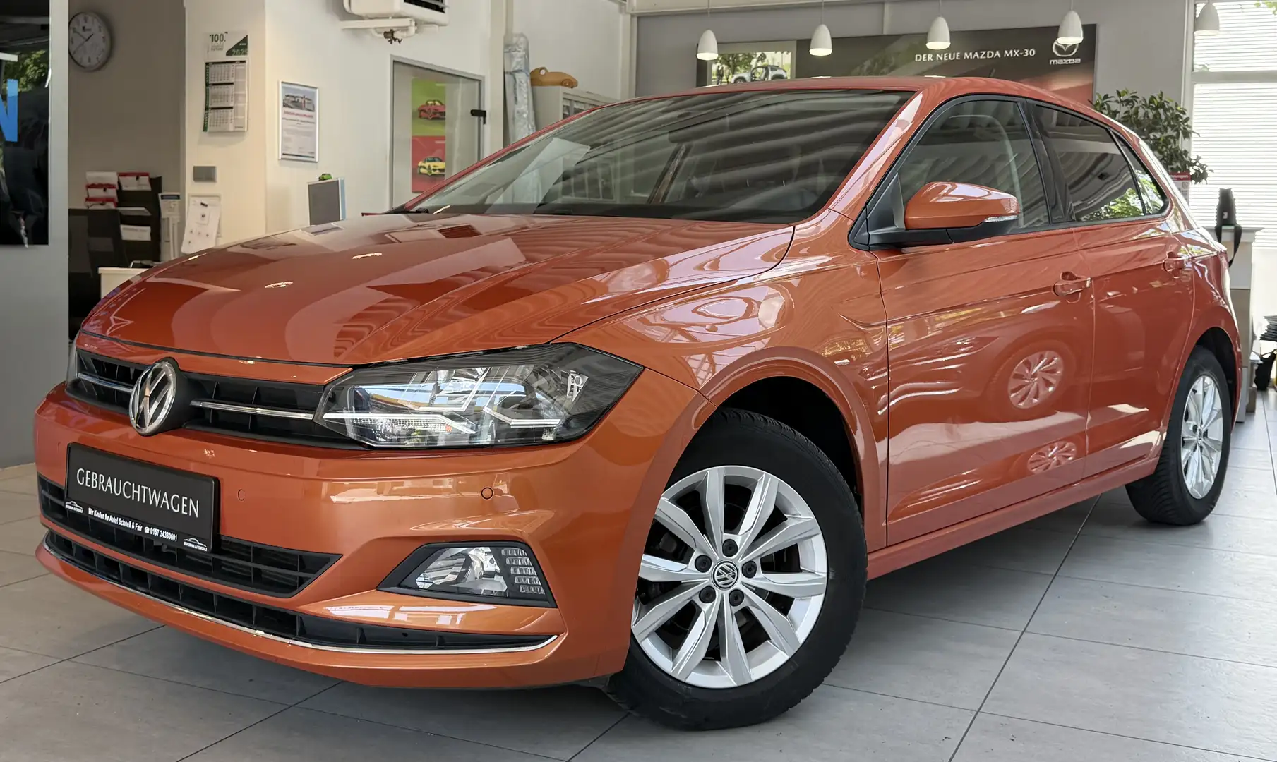 Volkswagen Polo Highline Sitzheizung Navi PDC Bluetooth Klimaauto Orange - 1