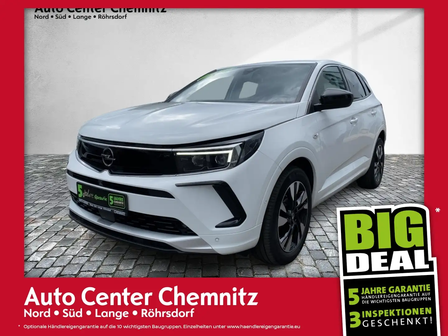 Opel Grandland 1.5D AT8 Elegance Matrix/Navi/Alcantara Blanc - 1