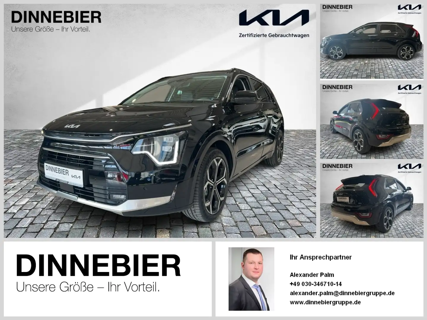 Kia Niro 1.6HEV DCT SPIRIT 18Z TEC R HUD ParkAss. Schwarz - 1