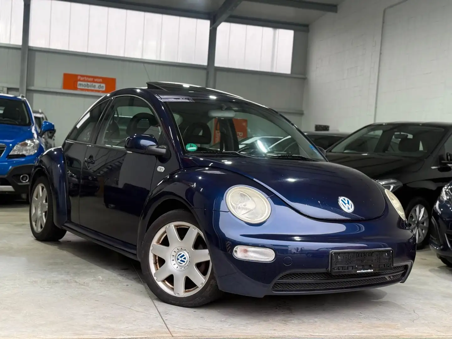 Volkswagen Beetle Leder SHZ Schiebedach Blau - 1