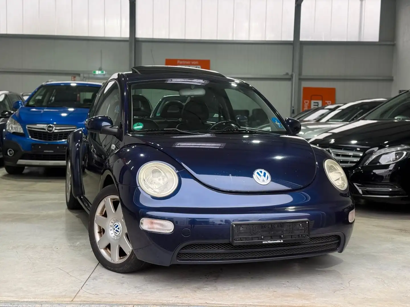 Volkswagen Beetle Leder SHZ Schiebedach Blau - 2