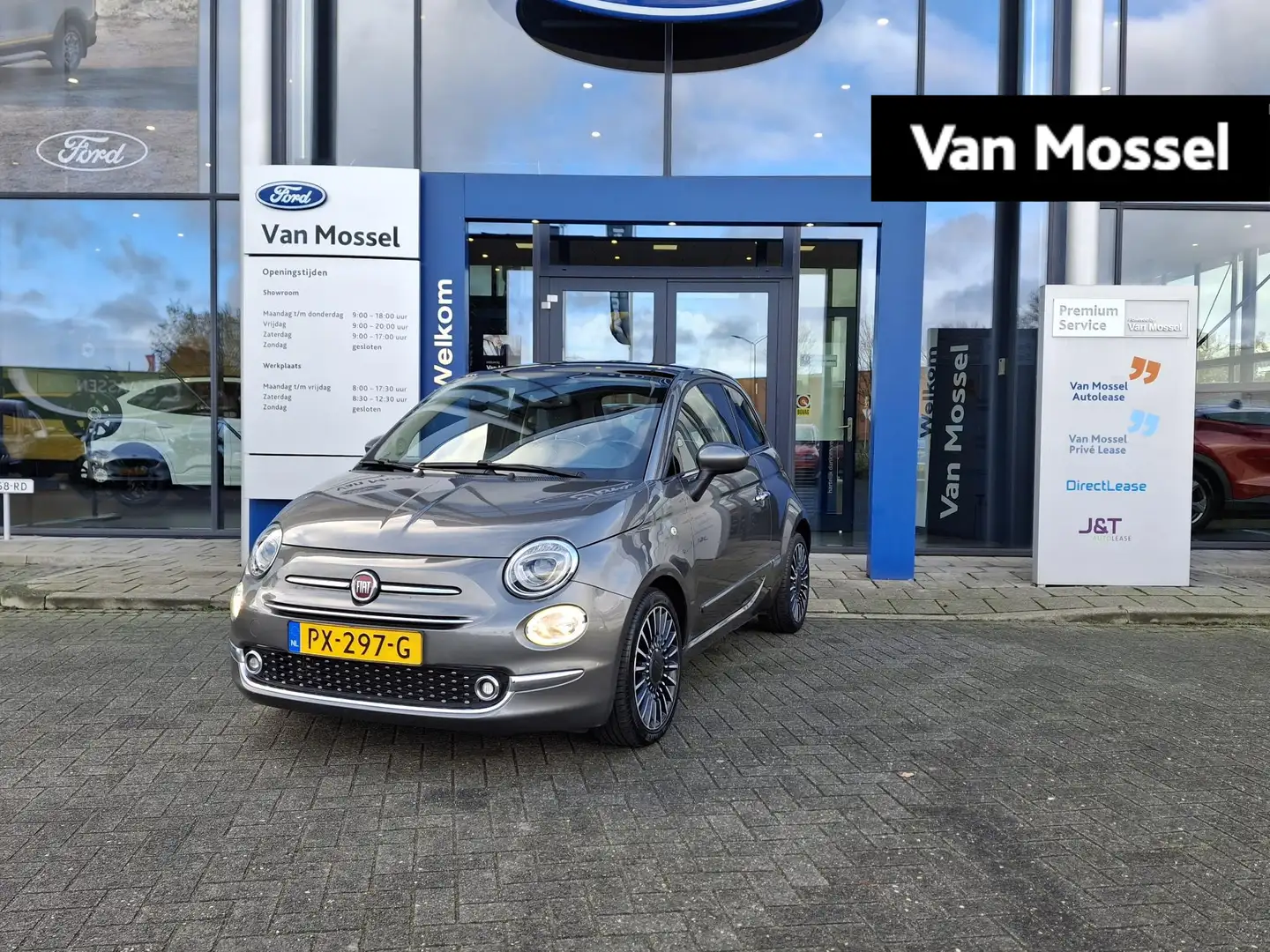 Fiat 500 0.9 TwinAir Turbo Lounge | Pano | Navi | Climate C Gris - 1