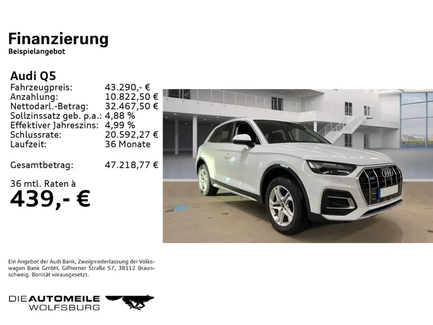 Audi Q5 40TDI quattro S tronic advanced STANDHZ/AHK/3 Weiß - 2