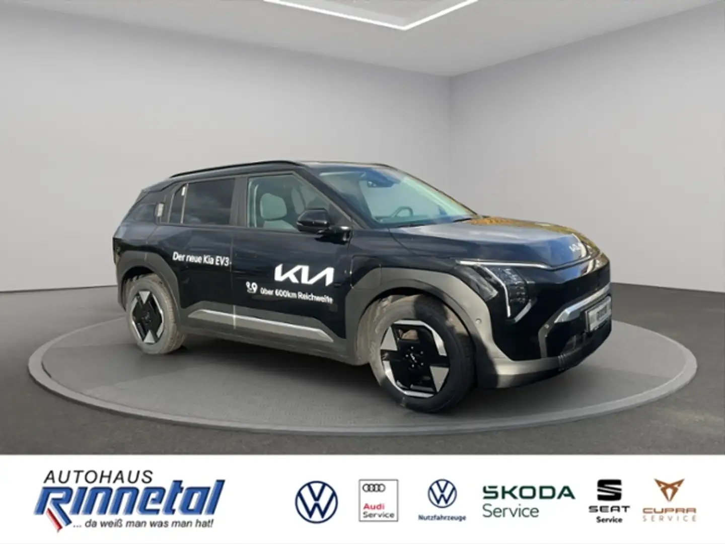 Kia EV3 58,3 kWh Earth KLIMA LED NAVI ALU DAB WÄRMEPUMPE Schwarz - 2