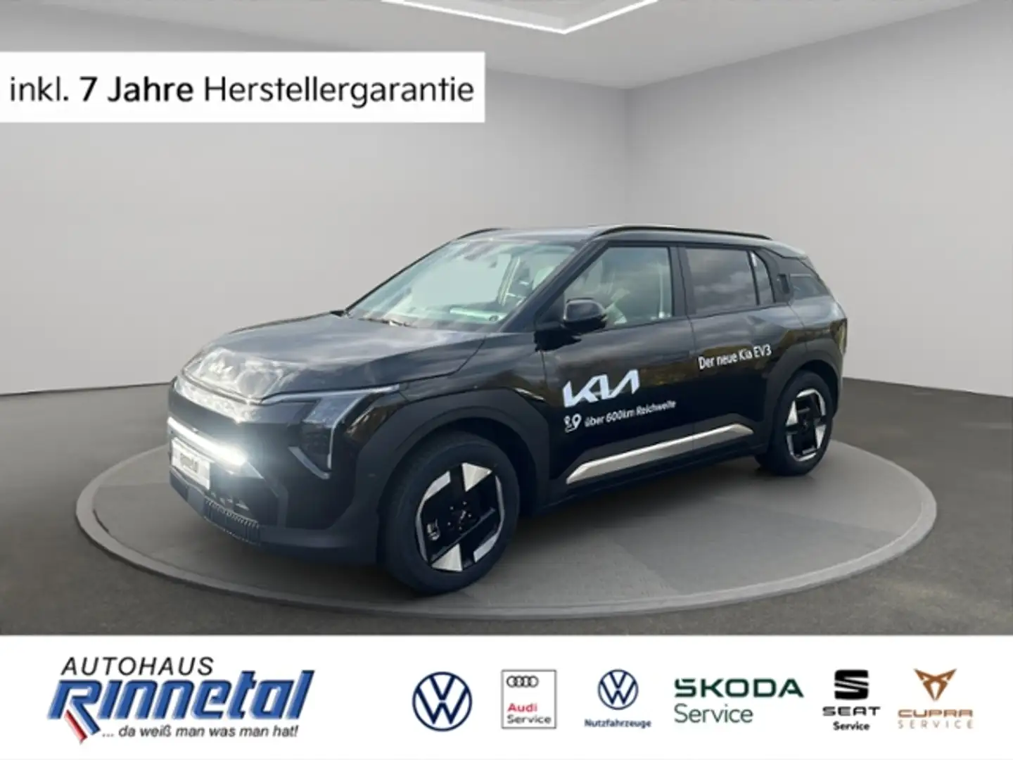 Kia EV3 58,3 kWh Earth KLIMA LED NAVI ALU DAB WÄRMEPUMPE Schwarz - 1