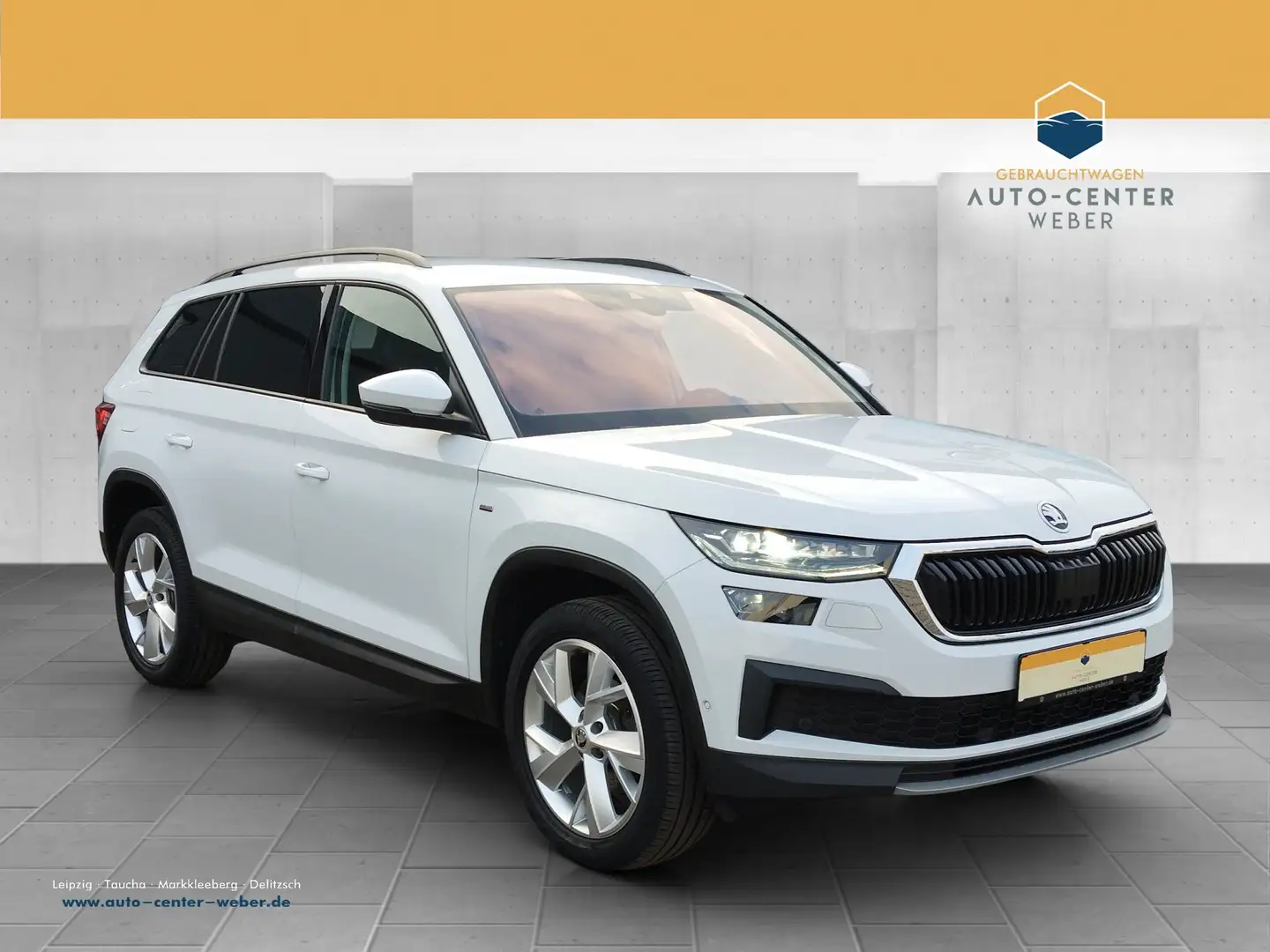 Skoda Kodiaq 1.5 TSI Clever DSG 4xSHZ*ACC*AHK*AUT*Kam. Weiß - 1