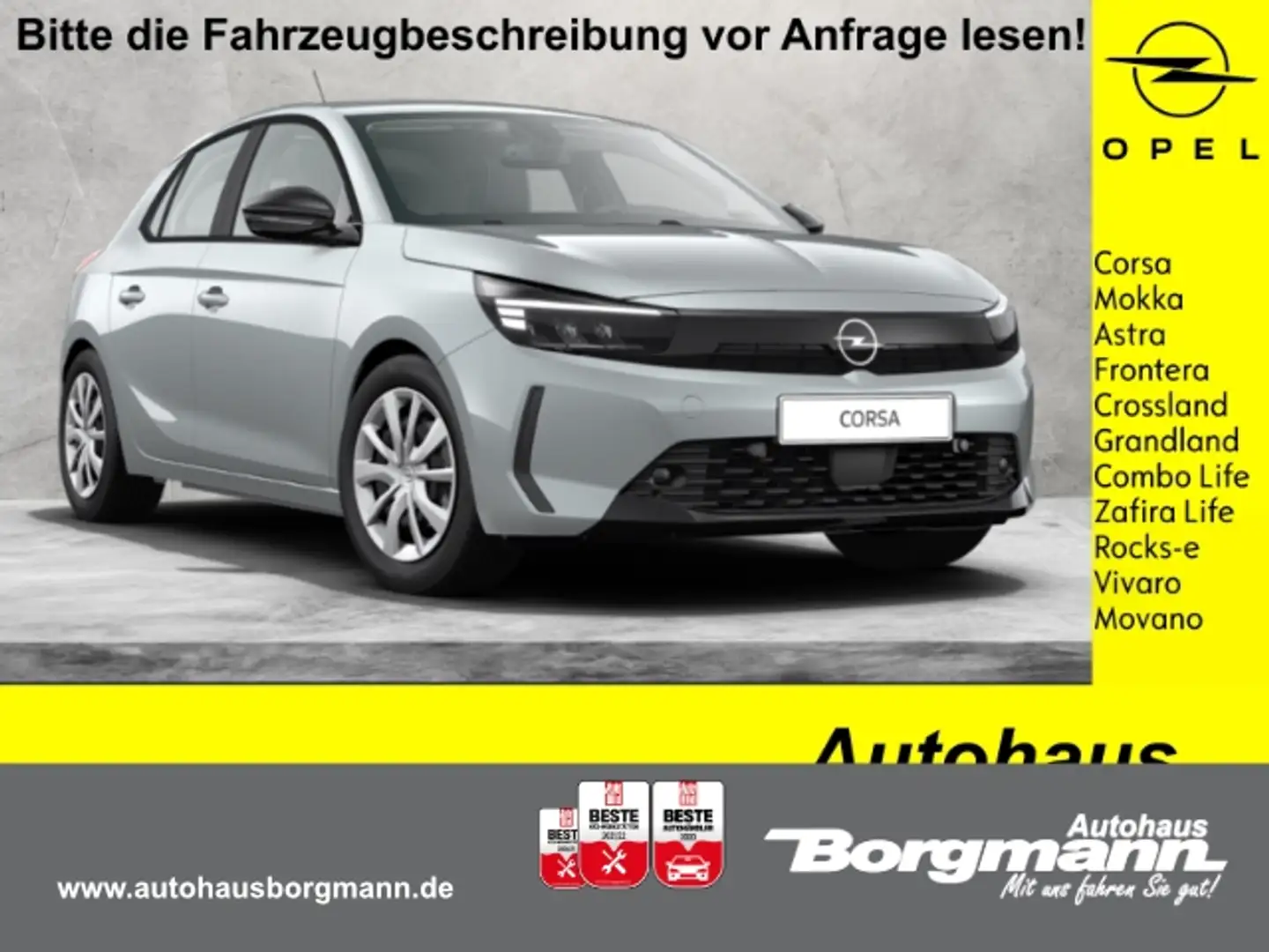 Opel Corsa F Basis EU6e , 1.2 55 kW (75 PS), MT5, S Blanc - 1