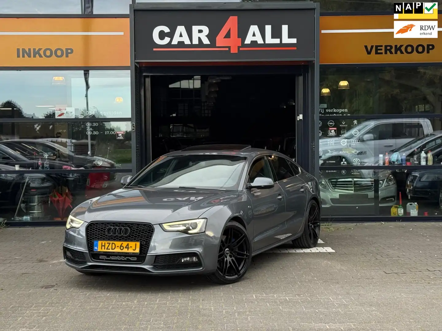 Audi S5 Sportback 3.0 TFSI S5 quattro Pro Line DAKJE/LEDER Gris - 1