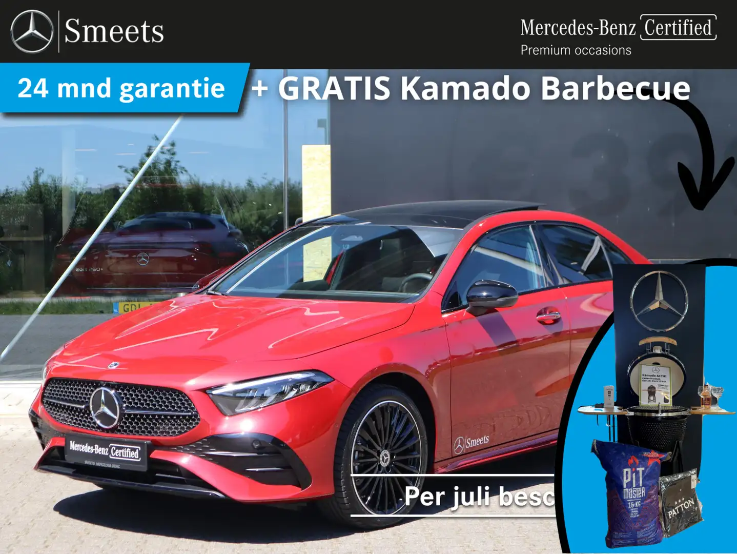 Mercedes-Benz A 250 e Star Edition AMG Line Plus Rood - 1