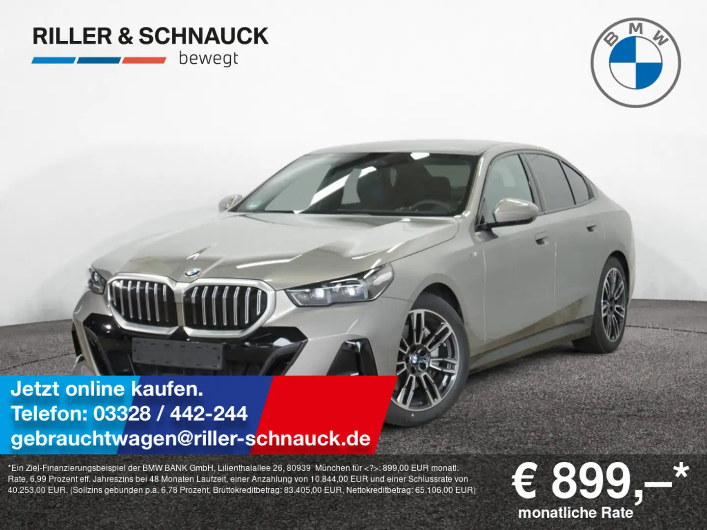 BMW 540 d xDrive M Sport PANO+B&W+AUTOBAHNASSIST Gris - 1