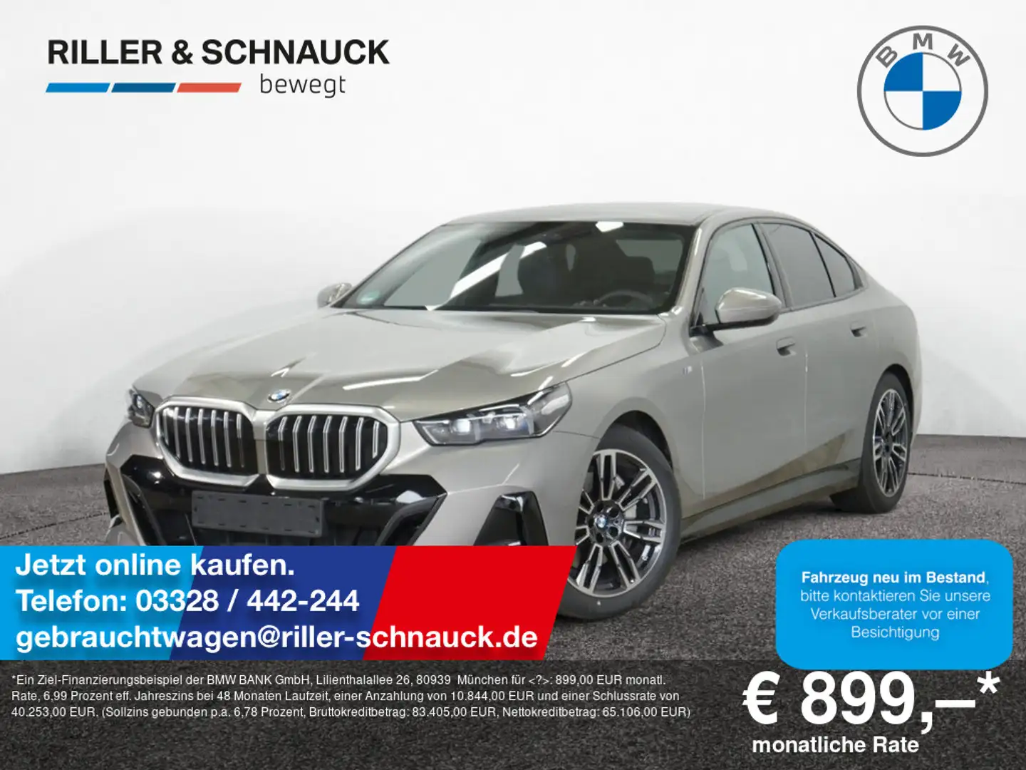 BMW 540 d xDrive M Sport PANO+B&W+AUTOBAHNASSIST Grijs - 1
