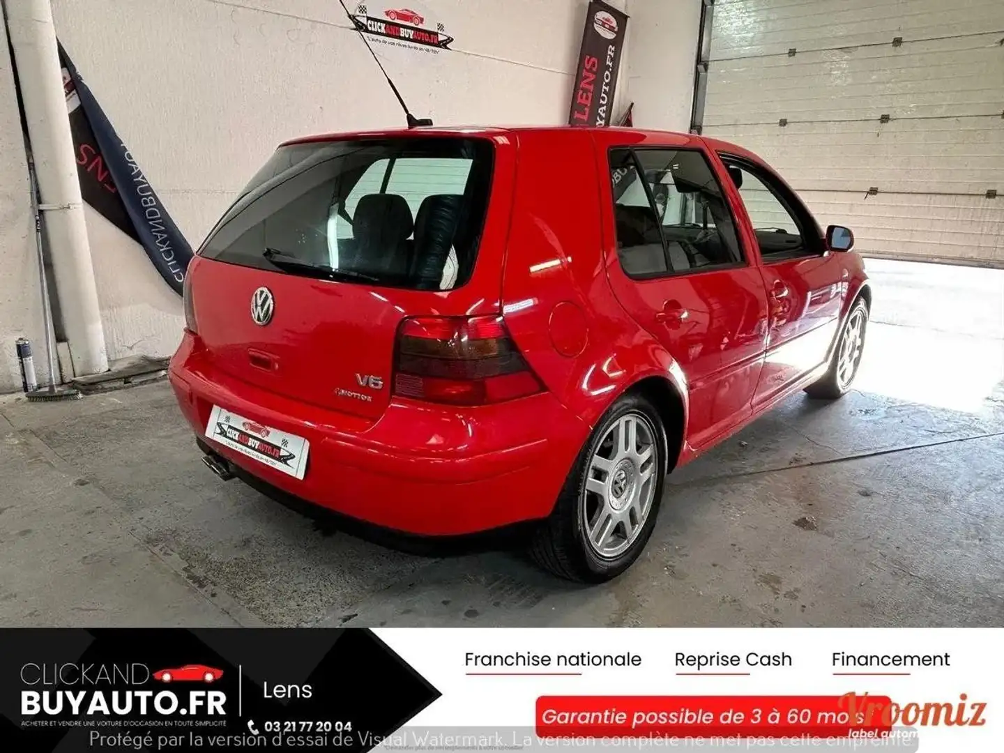Volkswagen Golf 4 2.8 V6 204CV // 4-MOTION // INTERIEUR CUIR RECARO CHAUFFANTS / Rot - 2