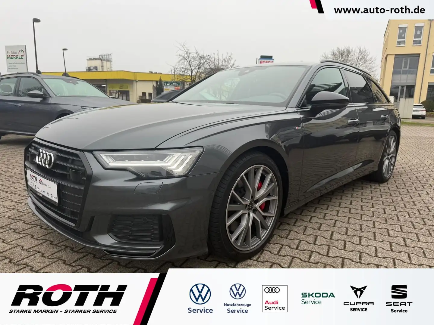 Audi A6 Avant 55 eTFSI S-Line *Matrix*Kamera*Navi*ACC Grau - 1