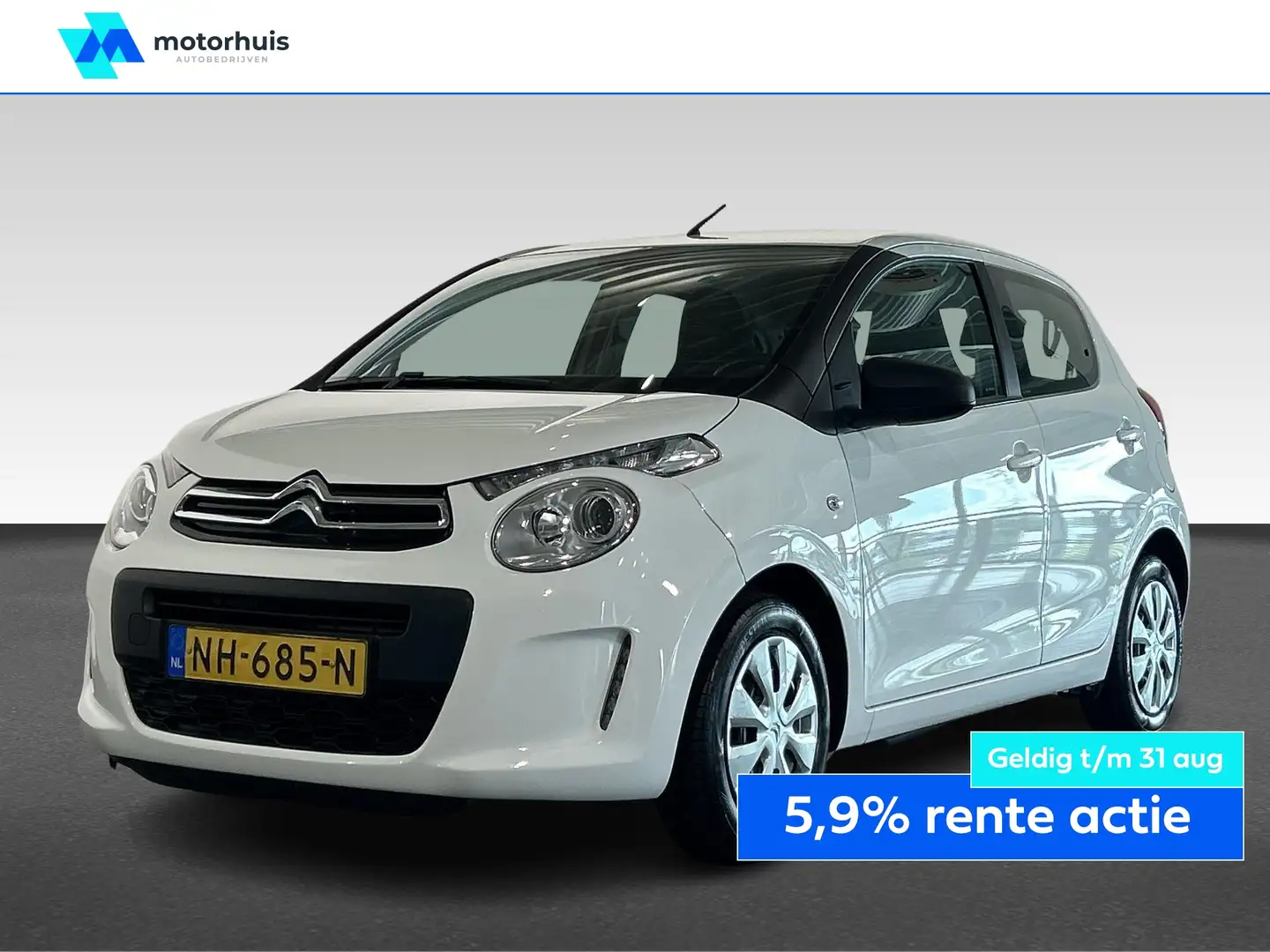 Citroen C1 1.0 VTi 68PK 5D Selection Wit - 1