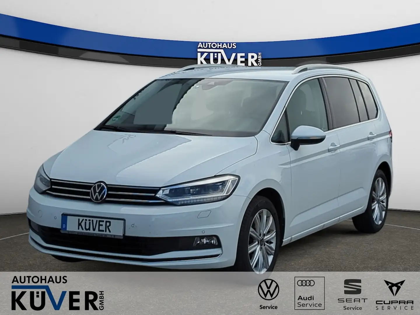 Volkswagen Touran Highline 2,0 TDI DSG Navi+ACC+AHK+LED+7S Weiß - 1