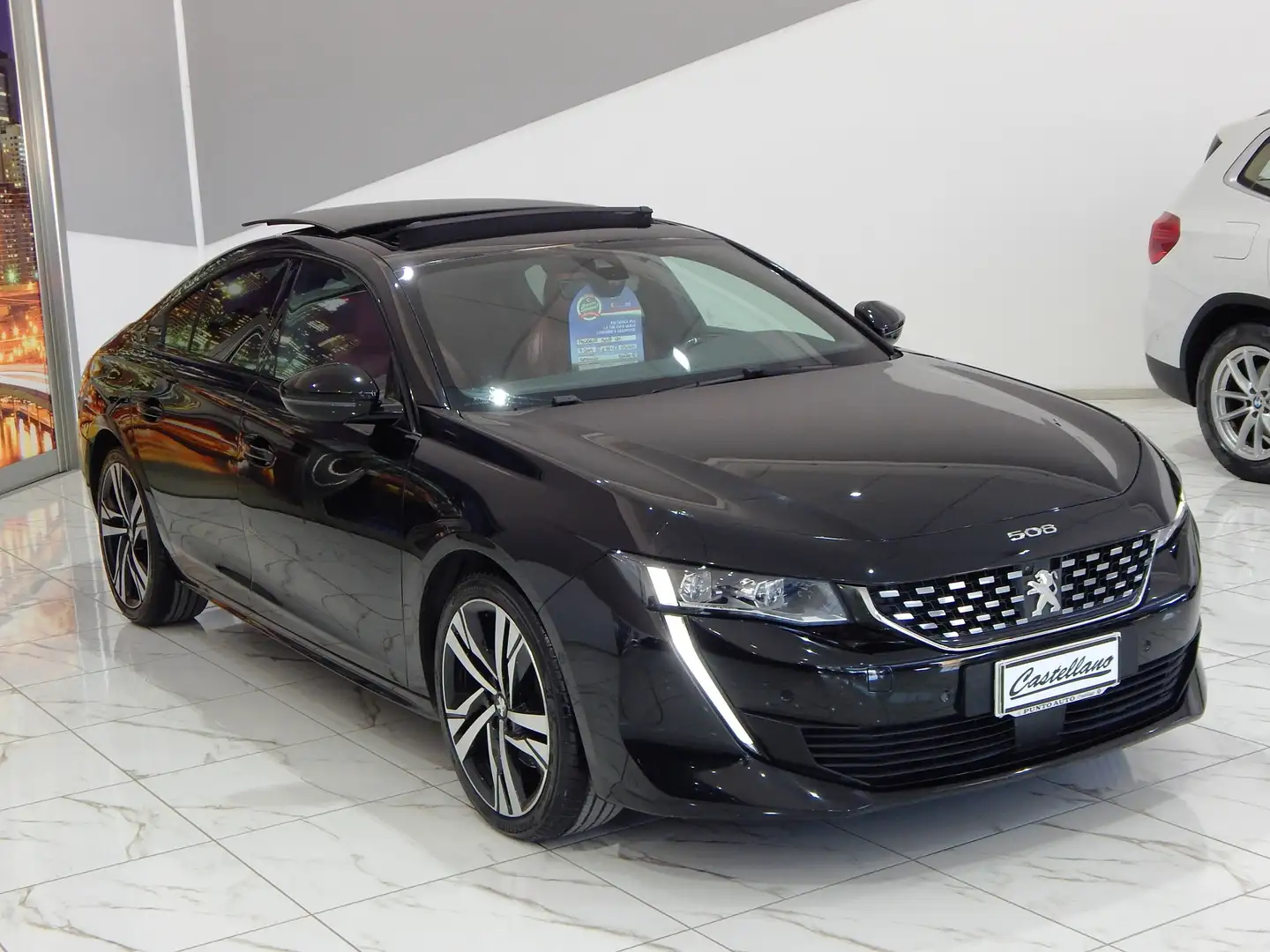 Peugeot 508 2.0bluehdi GT EAT8 TETTO-NAVI-PELLE ROSSA-PARK-LED Nero - 2