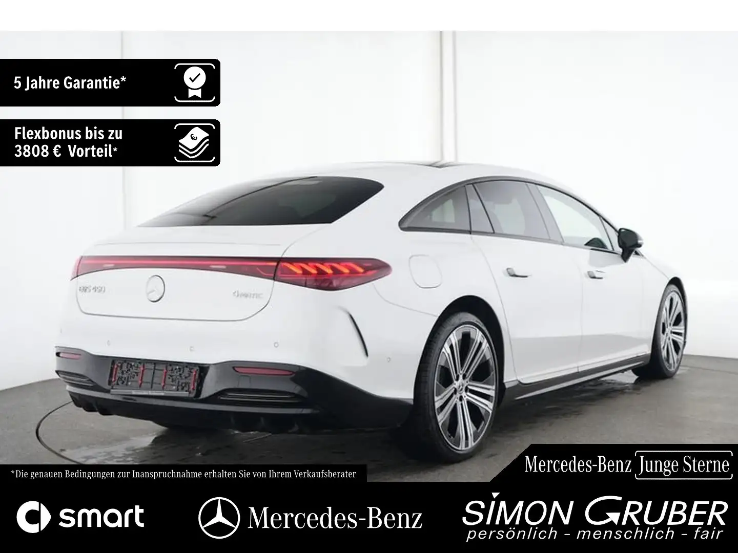 Mercedes-Benz EQS 450 4M AMG Massage Sitzklima Nappa Mod 2026! Weiß - 2