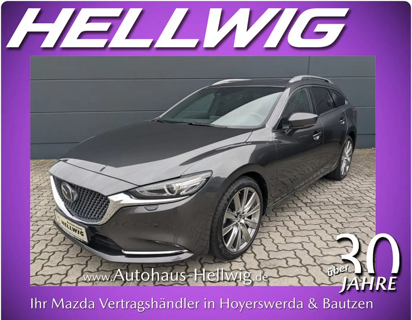 Mazda 6 Kombi 2.5l Takumi GSD Nappaleder Schwarz Bose Gris - 1