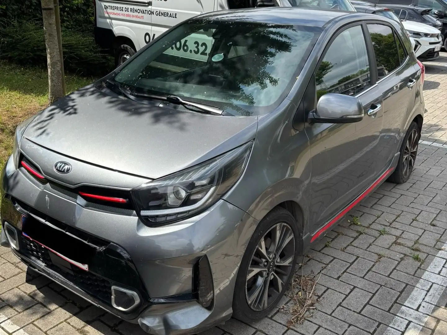 Kia Picanto Picanto 1.0i GT Line ISG Gris - 1